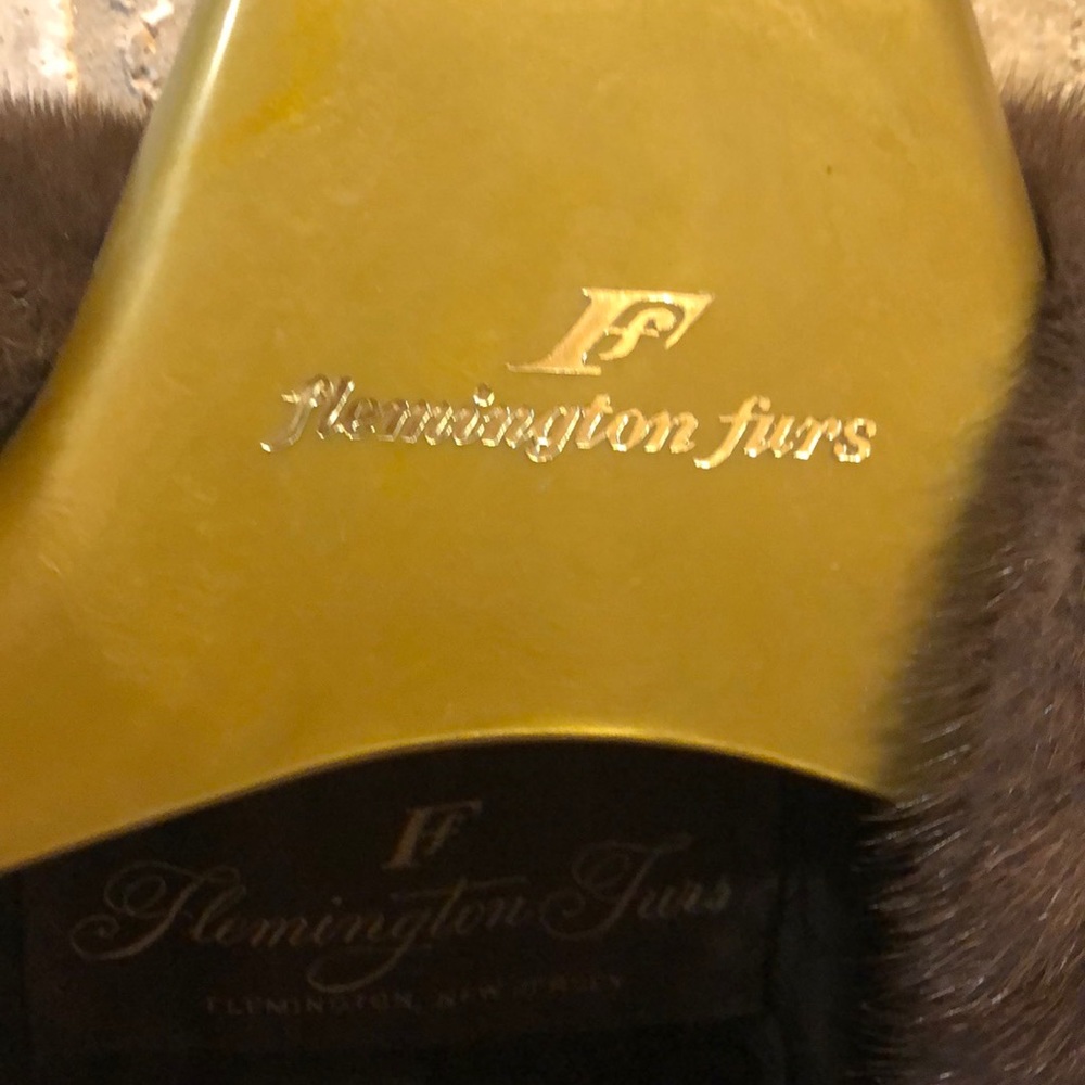 Barely ever worn long sleeve mink fur coat